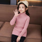 High-neck Knitted Sweater Boys Girls Autumn Winter New Without Velvet Plus Thickening Small Medium Large Children's Bottoming