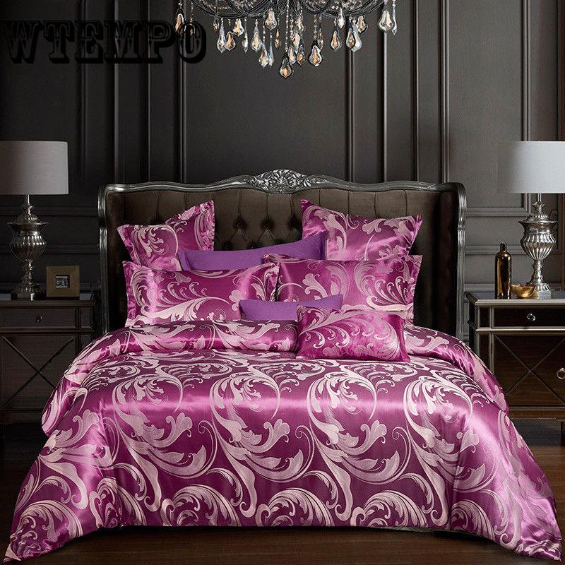 Jacquard Bedding Set Luxury Bed Set Double King Queen Size Bed Sheet Set Duvet Cover