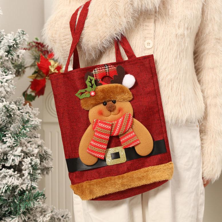 Christmas Gift Handbag Apple Bag Children's Christmas Gift Bag Lovely Cartoon Apple Bags