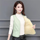 Autumn and Winter Down Cotton Vest Women Plus Velvet Light and Thin Slim Short Inner Wear Warm Inner Tank Top Can Be Mechanically Washed