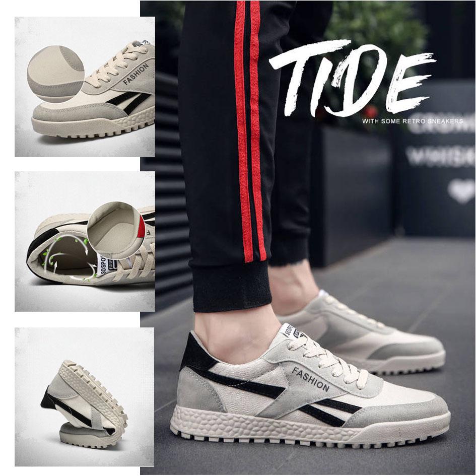 Summer Men's  Shoes Breathable Outdoor Lace Up Casual Sports Shoes Sole Shock Absorption