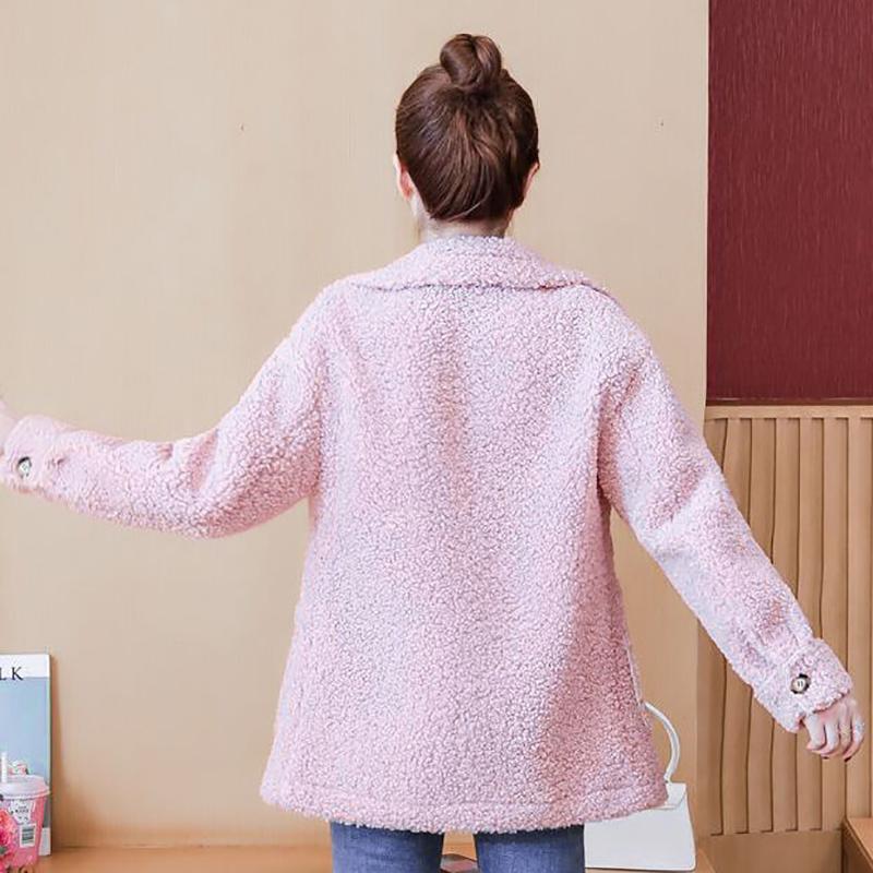 Fuzzy Cardigan Sweater for Women Imitation Mink Velvet Jacket Women Short Mohair Cardigan  Lapel Knitted Cardigan Sweaters with Pockets