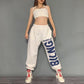Casual Sports Pants Women Loose-fitting Feet Are Thin Hip-hop Pants Women Jazz Hip-hop Trousers Printing Tide Summer Thin Section