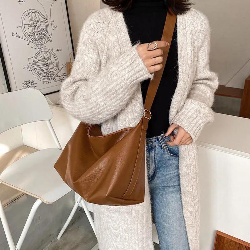 Large-capacity Bag Female Four Seasons Trend Fashion Casual All-match One-shoulder Underarm Soft Crossbody Bag