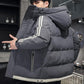 Cotton Men's Winter Jacket Korean Style Trend Thickening Tooling Youth Hooded Cotton Jacket