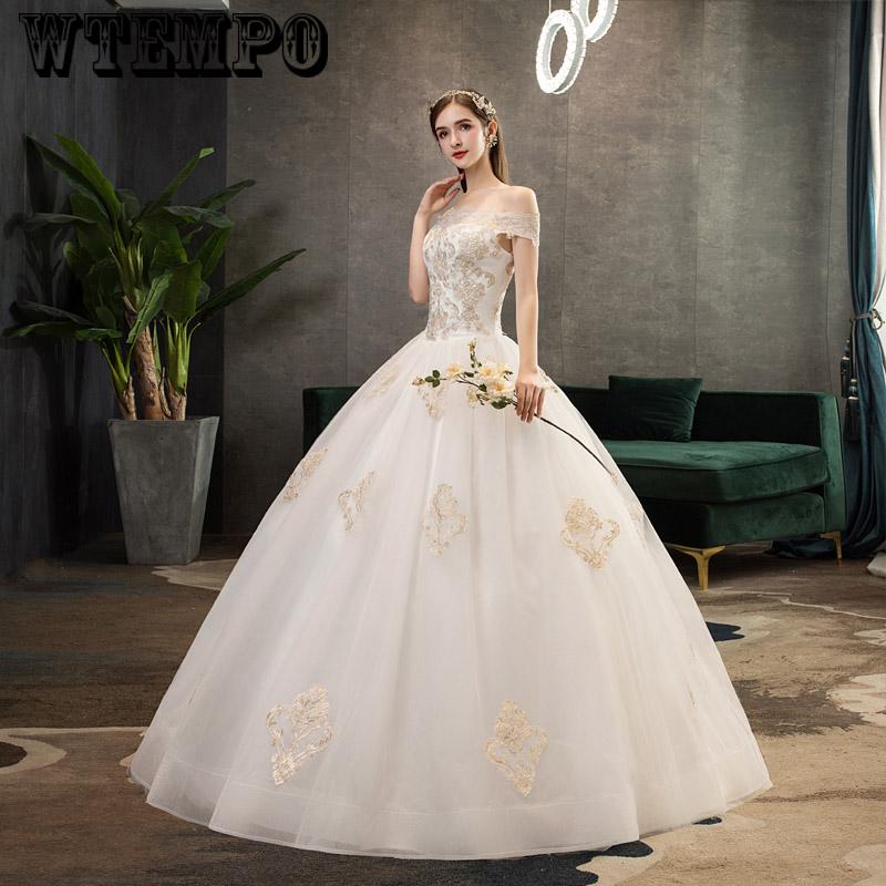 Wedding Dress Pretty Elegant Lace Wedding Dresses Off Shoulder Bridal Gowns Vestido De Bodas