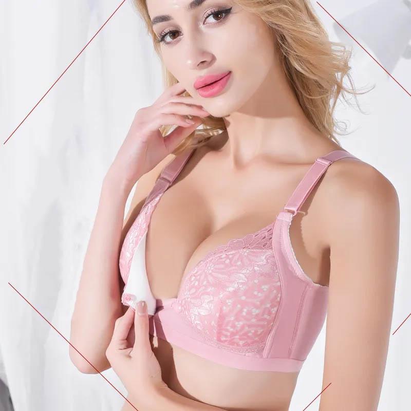 Women's Nursing Bras Cotton Comfortable Pregnancy Lightweight Breathable Underwear Gathering Anti-sagging Thin Bra