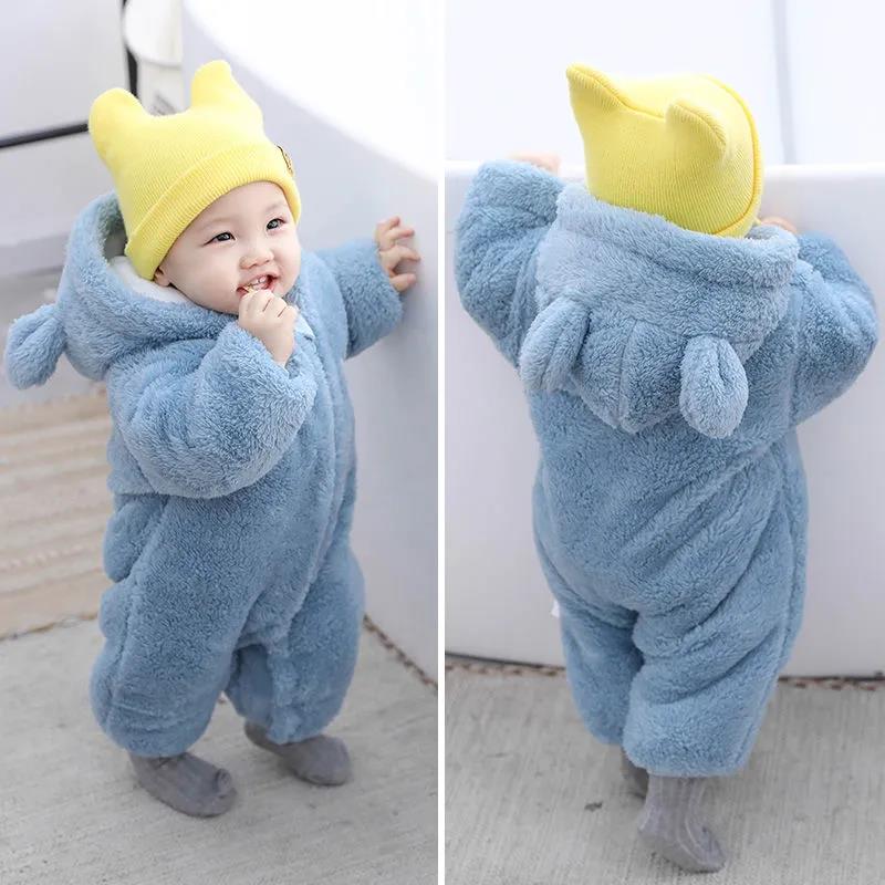 Newborn Clothes Winter Season Baby One-piece Clothes Autumn Winter Suit Female Baby Out Holding Clothes To Keep Warm