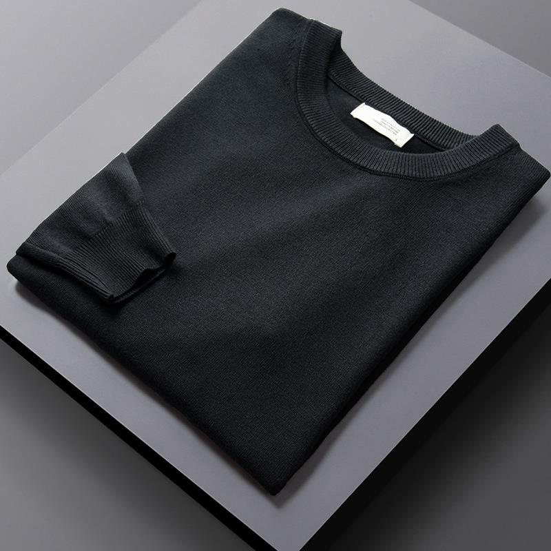 Spring and Autumn Round Collar Sweater Men's Loose Knit Shirt Men's Pullover