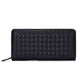 Business Long Wallet Men Women Anti-theft Weave Multi-card Holder Clutch Bag Mobile Phone Coin Bag