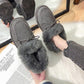 Fur Shoes To Keep Warm In Autumn and Winter Plus Velvet Korean Version of All-match Flat Snow Boots Women's Cotton Shoes