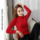 Winter Half High Neck Warm Ladies Bottoming Shirt Plus Velvet Padded Inner Long-sleeved T-shirt Top