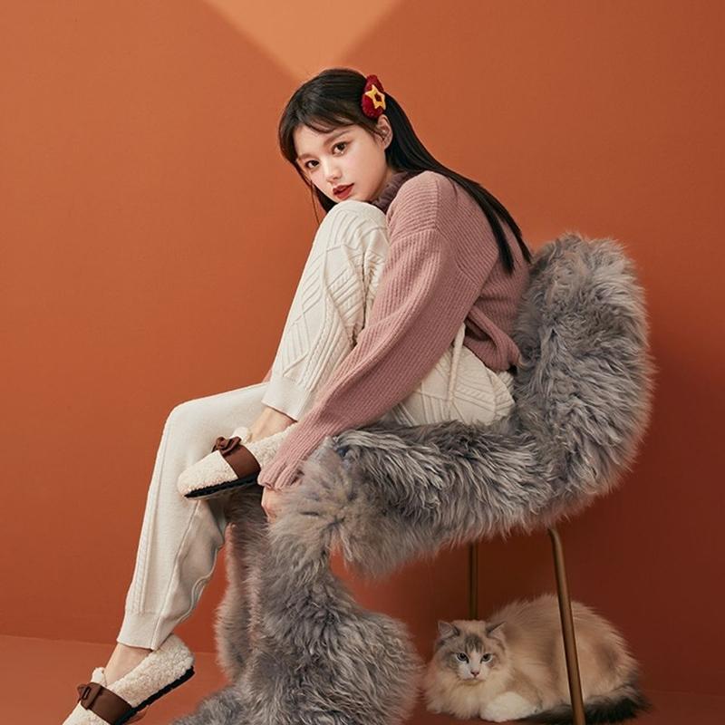 Sweater Women's Autumn Winter Outer Wear Knit Sweater Tops Pullover Gentle Style Long-sleeved Bottoming Shirt Women