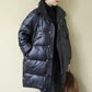 Mid-length Down Jacket Women Winter Korean Version of Loose Stand-up Collar Shiny Down Jacket Bread Suit Jacket