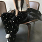 Drooping Loose Wide-leg Pants Women's Summer Heart Print Casual Pants Thin All-match High-waisted Straight-leg Pants Mopping Trousers