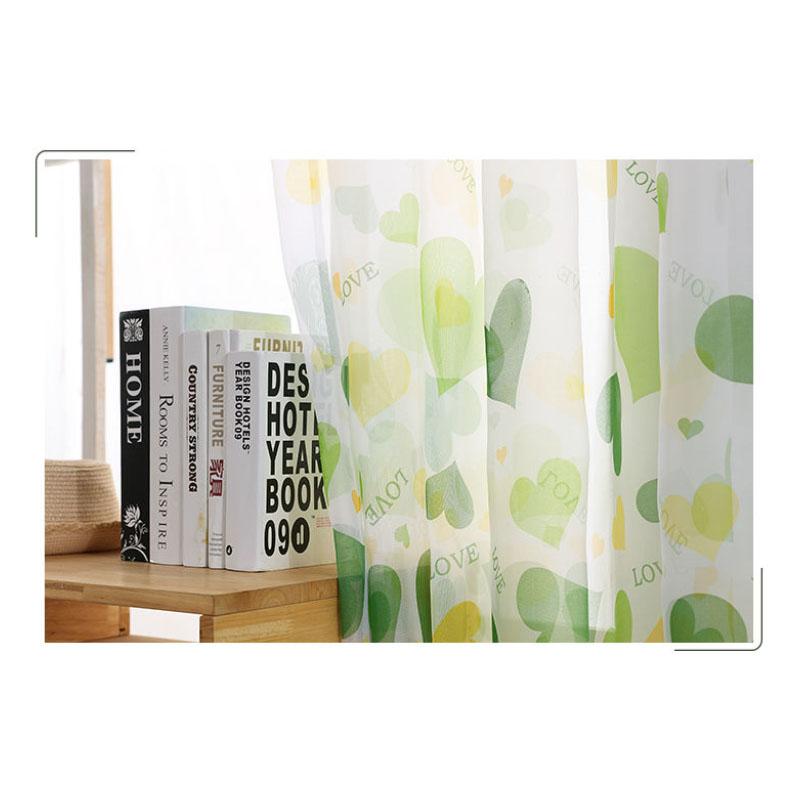 Nordic Style Semi-blackout Curtains Small Fresh Living Room Bedroom Balcony Finished Window Screens Bay Window Translucent Screens