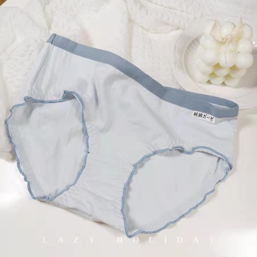 3PCS Cute Girls Underwear Girls Students Cotton Antibacterial Low Waist Panties Japanese Simple Briefs Girl Panty Models