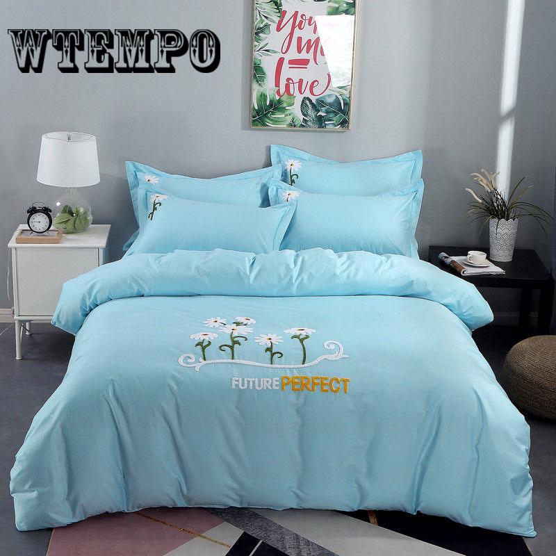 Set of In Package Home Textile  Cotton Four-piece Frosted Autumn Winter Thicken Bed Sheet