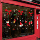 Christmas stickers cartoon pendants personalized window Christmas socks shop glass door stickers