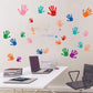 New PVC removable wall stickers Colorful hand printed children room bedroom wall decorative stickers