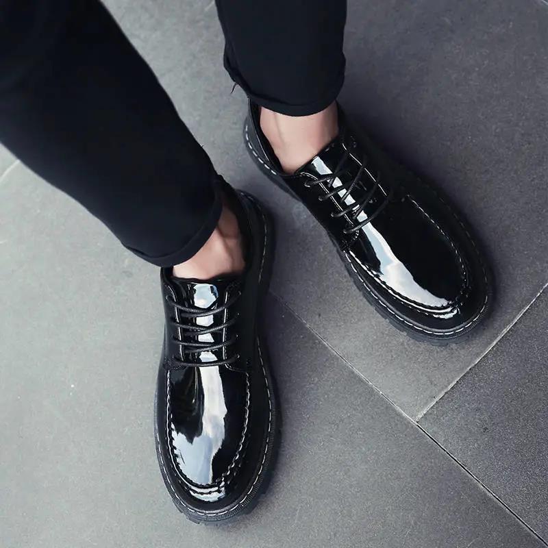 Mens Full soft leather Leather Wedding Shoes Business Sneakers Men's Pointed Leather Shoes
