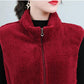 Coral Fleece Warm Outer Wear Women's Vest Double-sided Fleece Vest Stand-up Collar Zipper Sleeveless Jacket Women's Warm Vest