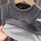 Spring and Autumn Set Baby Cute Windproof Letter Printing Long-sleeved Sweater Two-piece Baby Soft Fabric Round Neck Suit