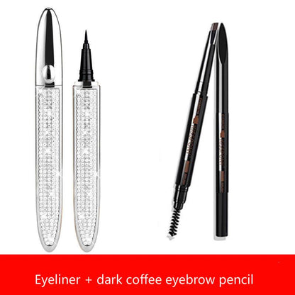 [Hengshui 168 meters] Projection Diamond Eyeliner Super Waterproof No Halo Makeup Lasting Hard Head