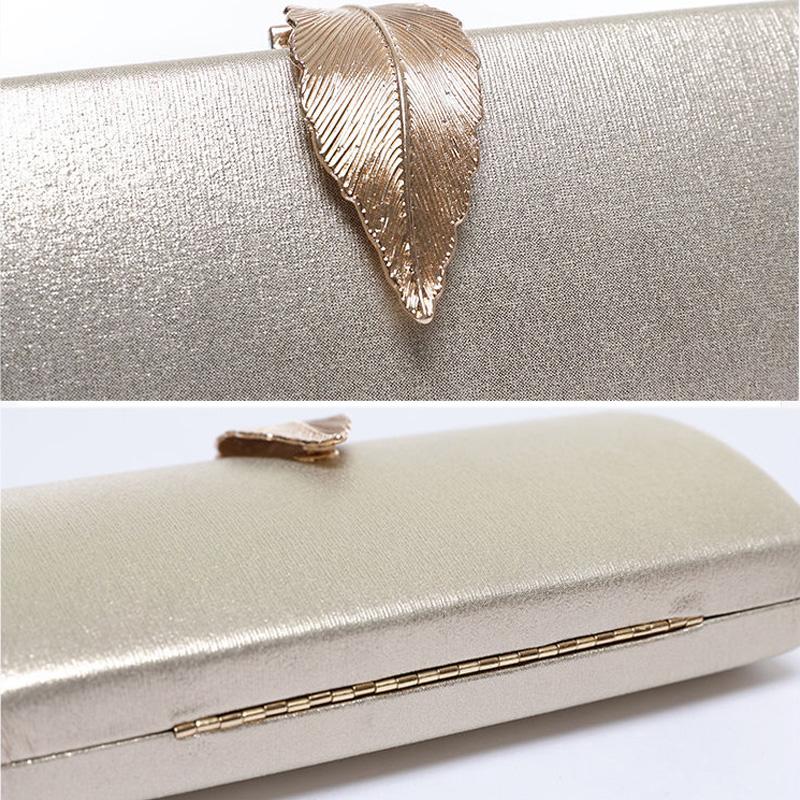 Elegance Luxury Women's Clutch Bag Chain Shoulder Bag Ladies Smooth Leather Wedding Evening Banquet Bridal Rhinestones Clutch Purse