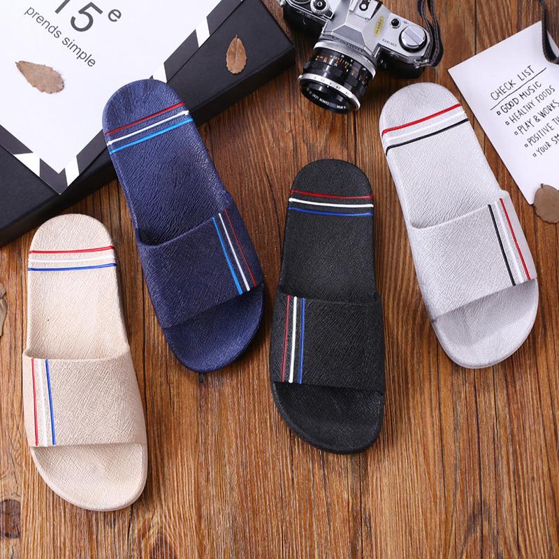 Summer Korean Home Bathroom Slippers Indoor and Outdoor Couples Non-slip Soft Bottom Extra Large Size Sandals and Slippers for Men and Women