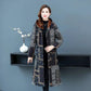 Winter Coat Plus Velvet Thickening Middle-aged and Elderly Women's Hooded Cotton Coat