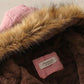 Women Hooded Warm Winter Coats Faux Fur Lined Parkas Lamb Cotton Padded Female Hairy Collar