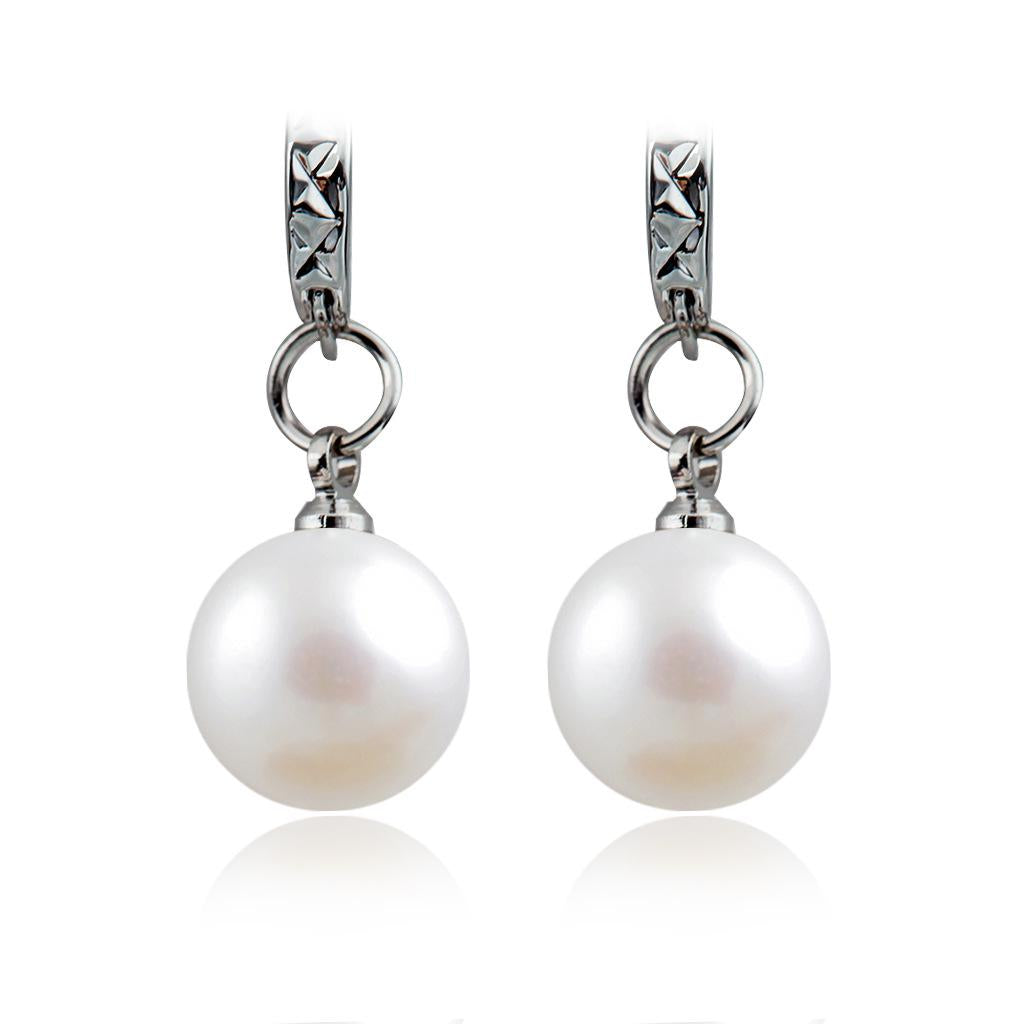 Wild Fashion Boutique Earrings Earrings Silver-plated Pearl Earrings