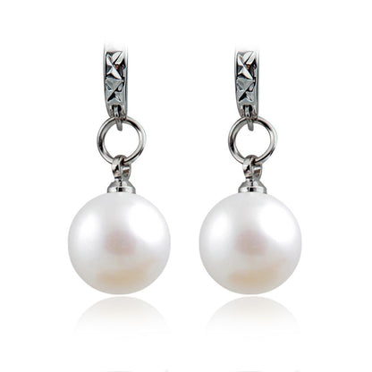 Wild Fashion Boutique Earrings Earrings Silver-plated Pearl Earrings