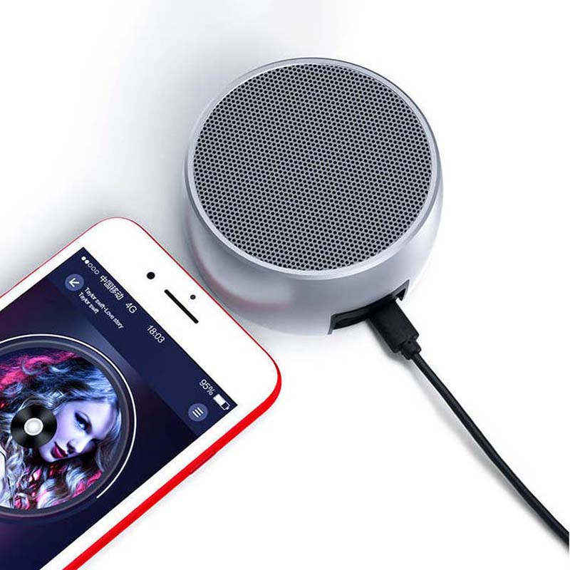 Wireless Bluetooth Metal Speaker Phone Mini Portable High Volume Small Audio Card Subwoofer