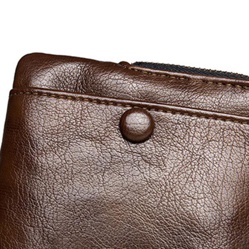 Business Long Wallet Men Anti-theft Multi-function Zipper PU Wallet Card Package Clutch Coin Bag