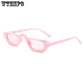 WTEMPO Trend Sunglasses Retro Letter Round Frame Sunglasses Versatile Sunglasses