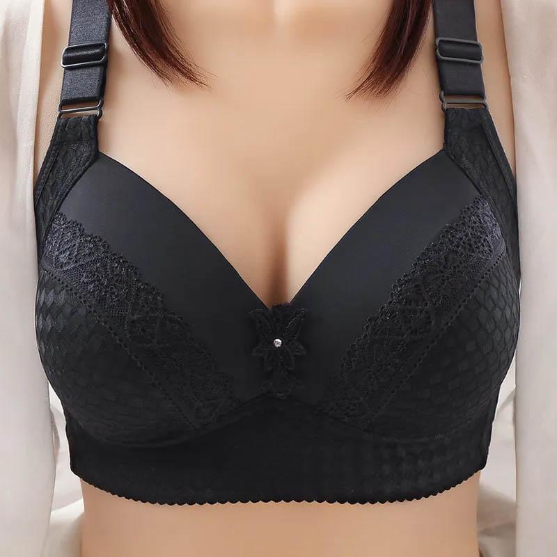 Comfortable Soft No Steel Ring Sexy Push Up Bra Lightweight Thin Ladies Jacquard Breathable Sexy Simple Bra