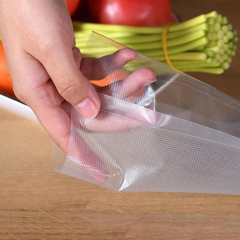 1 Rolls Bags for Vacuum Packing Machine Packaging Food Storage Vacuum Bags  Fine Lines 19 Silk Is Suitable for Packaging Oily Food