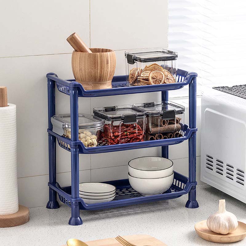 Kitchen Shelf Bathroom Storage Rack Multilayer Toiletries Finishing Rack