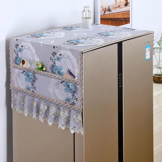 European-style Refrigerator Cover Cloth Washing Machine Cover Micro-to-door Refrigerator Dust Cover Cover Towel