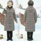 Middle-aged and Elderly Women's Grandmother Winter Padded Jacket Mid-length Plus Velvet Thickening Elderly Mother's Coat