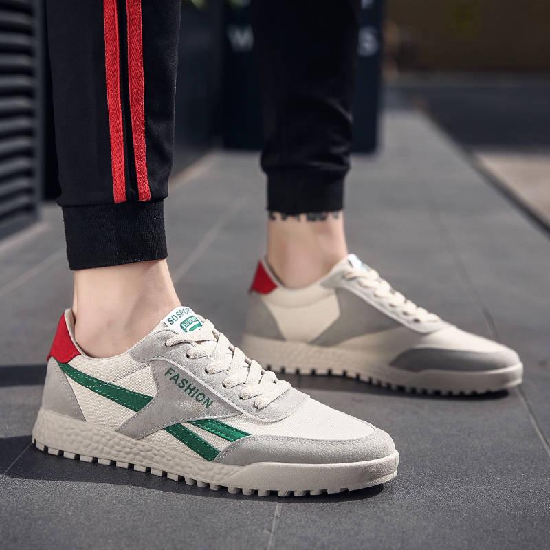Summer Men's  Shoes Breathable Outdoor Lace Up Casual Sports Shoes Sole Shock Absorption