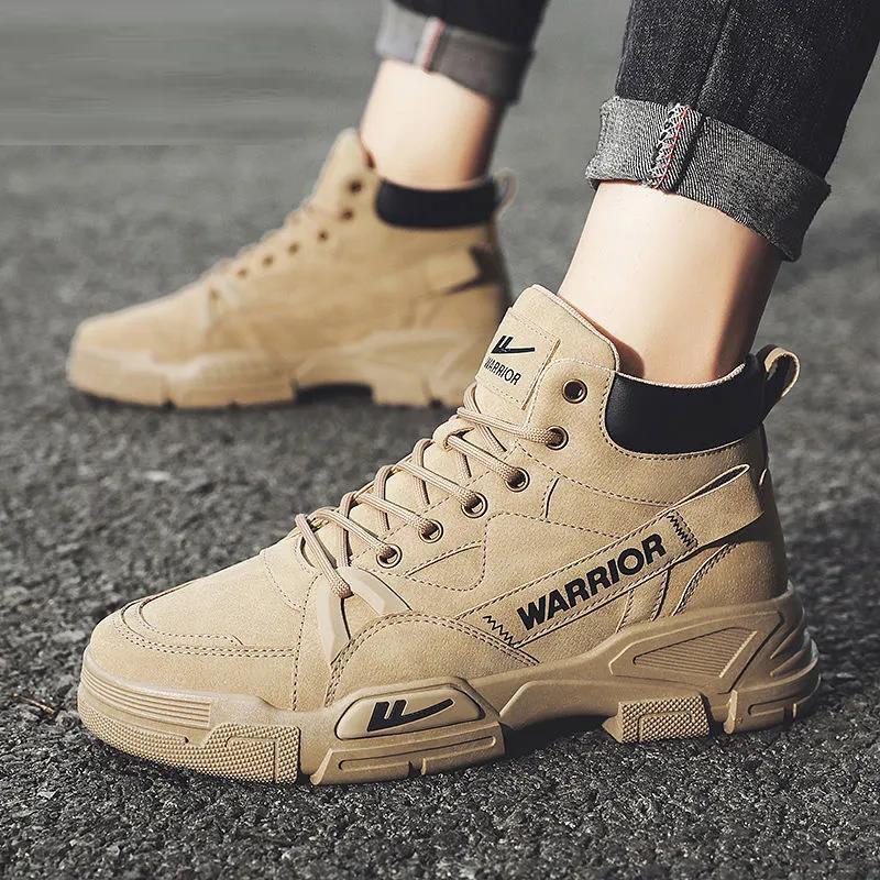Men's Shoes Martin Boots Men's Autumn Men's High-top Tooling Boots Labor Insurance Shoes Men's Work Shoes