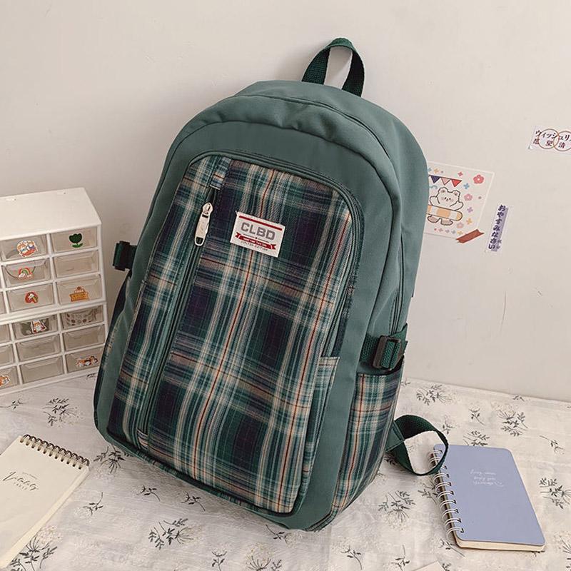 Backpack Female Student Schoolbag Large Capacity Nylon Campus Backpack Female Middle School Student Schoolbag Waterproof Schoolbag