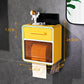 Toilet Tissue Box Draw Paper Box Bathroom Wall-mounted Punch-free Paper Box Toilet Paper Storage Box Toilet Paper Box Waterproof