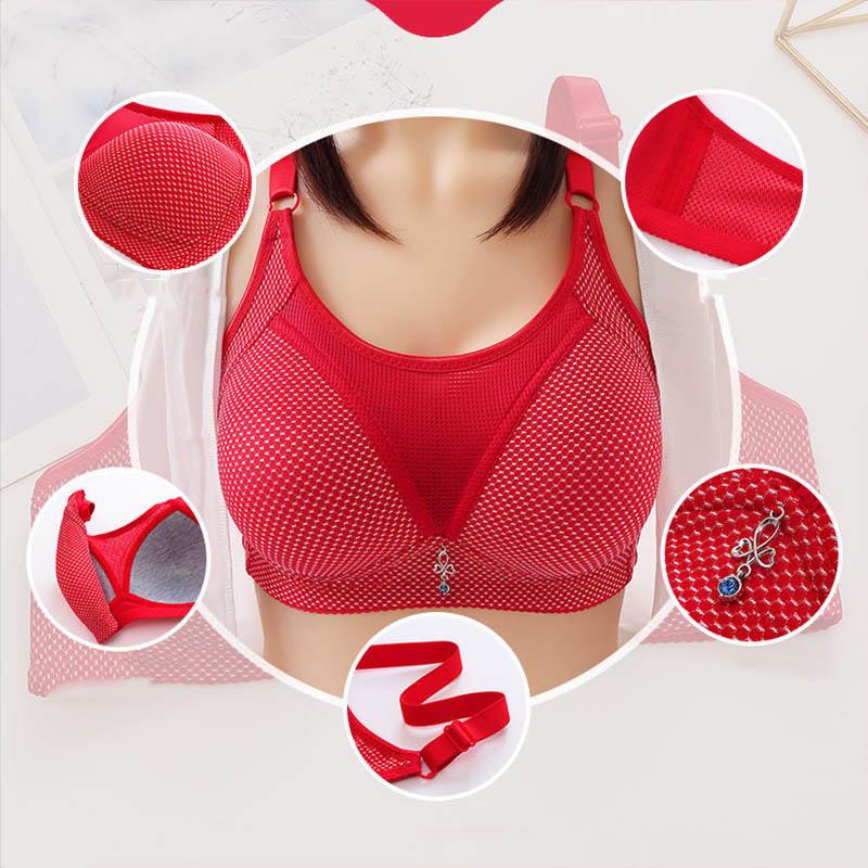 Women's Sexy Tube Top Large Size Full Cup Thin Section Breathable Lightweight Anti-sagging Gathering Close-Up Breasts Without Steel Rings Bra