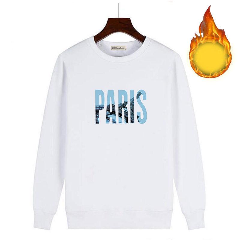 Winter Men's Long-sleeved Pullover Sweater Plus Velvet Warm and Comfortable Jacket Bottoming Shirt