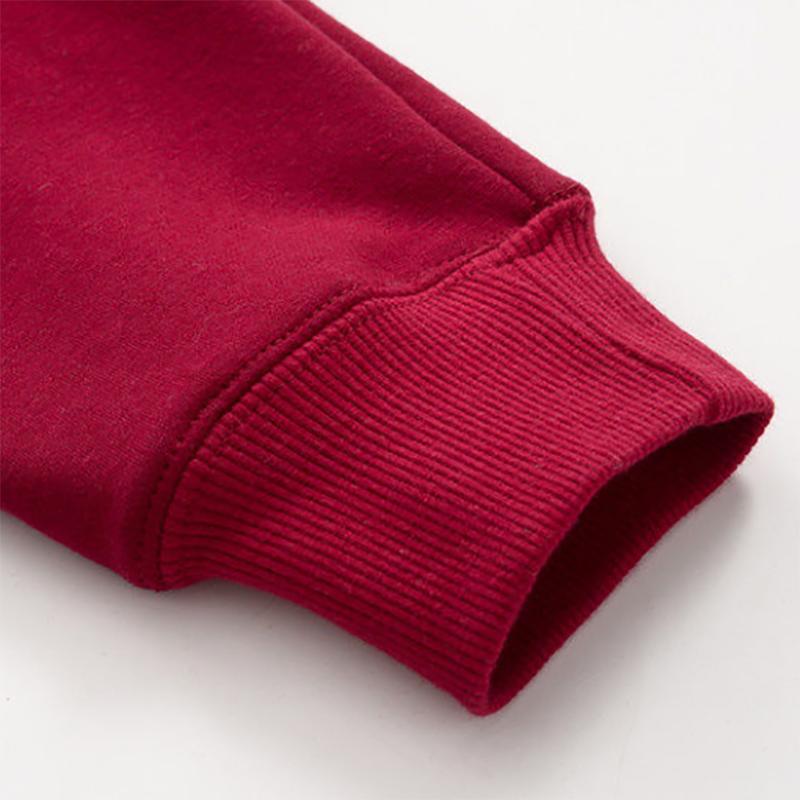 Men's Sweatshirts Thick Youth Warm Pullover Sweater Cotton Plus Velvet Plus Fat O-neck Loose Sweater