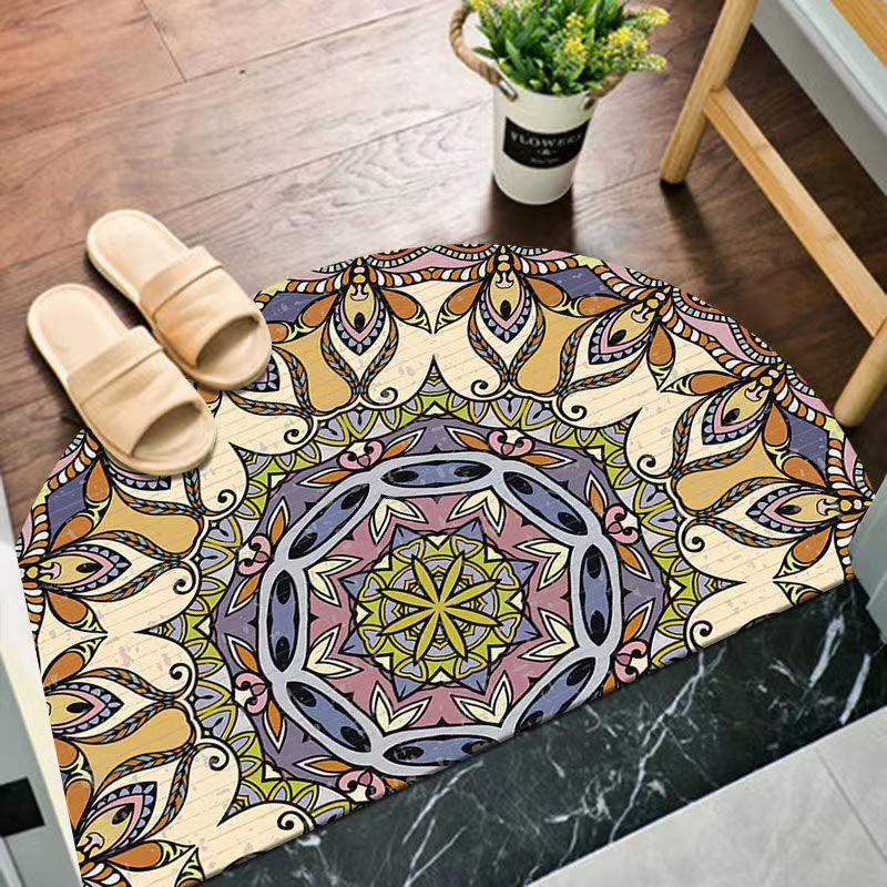 Semi-round Door Dispensing 50 * 75cm 60 * 90cm Home Door Padding Pad Floor Mat National Wind